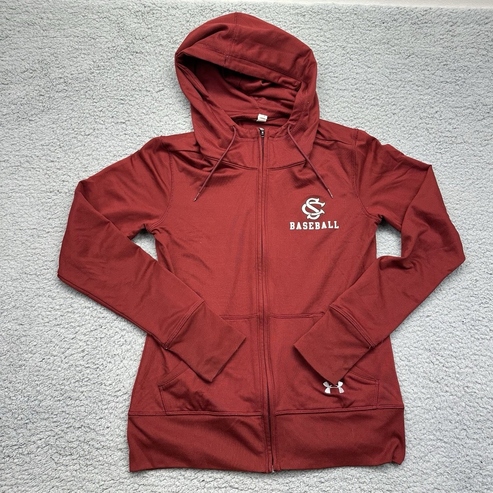Under Armour UW1576539 Womens Small Carolina Gamecocks Baseball Full Zip Hoodie